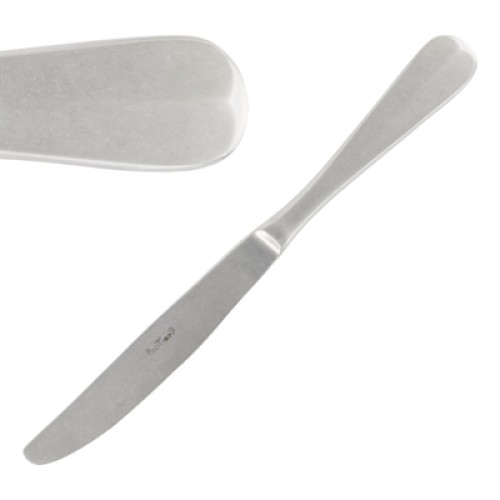 Pintinox Baguette Stonewashed Dessert Knife (12 Pack)