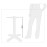 Bolero Aluminium Four Leg Table Base