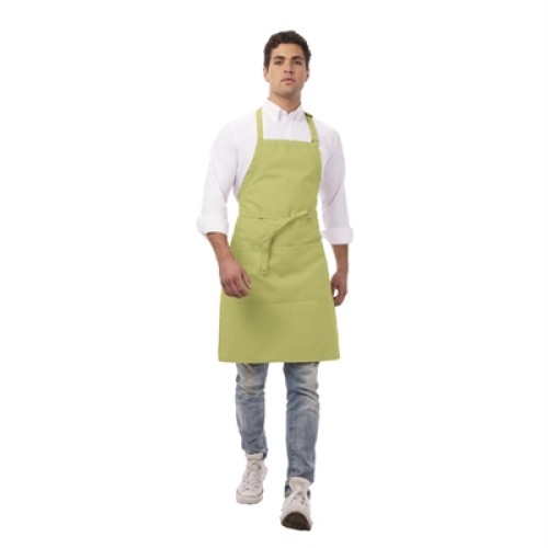 Chef Works Bib Apron Lime Green