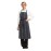 Chef Works Premium Butchers Stripe Bib Apron Blue/White