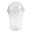 Clear rPET Dome Lid with Hole 95mm (800 Pack)