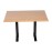 Bolero Pre-drilled Rectangular Tabletop Beech Effect