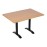 Bolero Pre-drilled Rectangular Tabletop Beech Effect