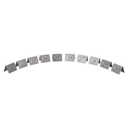 Beaumont Stainless Steel Table Numbers 11-20