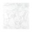 Bolero Square Marble Effect Tabletop White 600mm