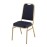 Bolero Square Back Banquet Chairs Blue & Gold (4 Pack)
