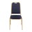 Bolero Square Back Banquet Chairs Blue & Gold (4 Pack)