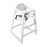 Bolero Wooden High Chair Antique White Finish