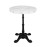 Bolero Pre-drilled Round Table Top Marble Effect 600mm