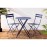 Bolero Perth Dark Navy Pavement Style Steel Folding Chairs (2 Pack)