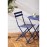 Bolero Perth Dark Navy Pavement Style Steel Folding Chairs (2 Pack)