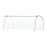 Curved Glass Sneeze Guard Assembly