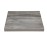 Bolero Pre-Drilled Square Melamine Table Top Ash Grey 600mm