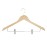 Bolero Wooden Hanger with Anti-Slip Clips (10 Pack)