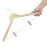 Bolero Wooden Hanger with Anti-Slip Clips (10 Pack)