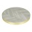 Bolero Pre-Drilled Round Table Top Chevron Design 600mm