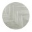 Bolero Pre-Drilled Round Table Top Chevron Design 600mm