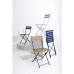 Bolero Perth Dark Navy Pavement Style Steel Folding Chairs (2 Pack)