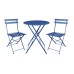 Bolero Perth Dark Navy Pavement Style Steel Folding Chairs (2 Pack)