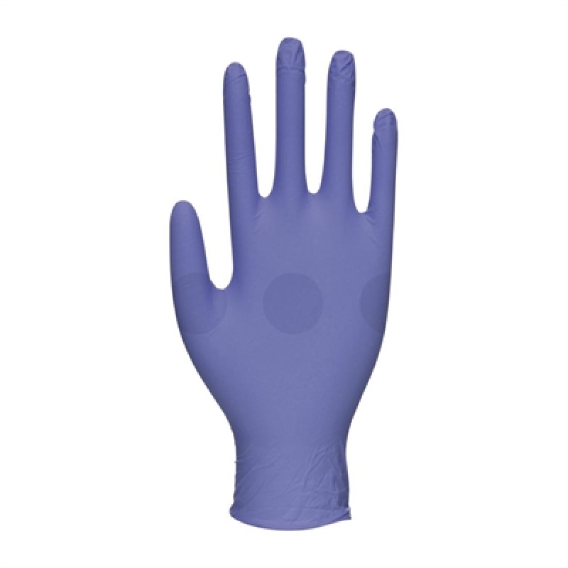 Biotouch Single Use Glove Violet Blue Nitrile Powder Free Size Medium (100 Pack)