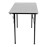 Bolero ABS Rectangular Folding Table Grey 4ft (Single)