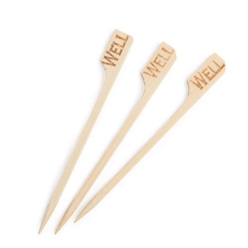 Biodegradable Bamboo Steak Markers Well (100 Pack)