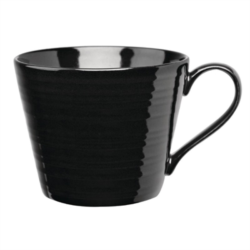 Art de Cuisine Rustics Black Snug Mugs 341ml (6 Pack)