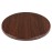 Bolero Pre-drilled Round Table Top Dark Brown 600mm