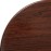 Bolero Pre-drilled Round Table Top Dark Brown 600mm