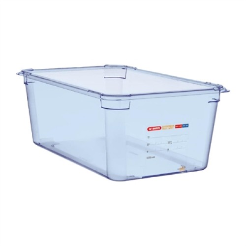 Araven ABS Food Storage Container Blue GN 1/1 200mm