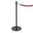 Bolero Flat Base Barrier Posts Black (2 Pack)