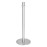 Bolero Flat Base Barrier Posts Brushed Stainless Steel (2 Pack)