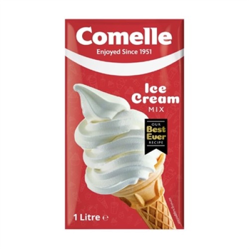 Comelle Vanilla Ice Cream Mix 1Ltr (12 Pack)