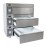 Adande 3 Drawer Variable Temp Fridge Freezer with Standard Castors & Solid Work Top VCS R2 V1