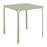 Bolero Adeline Steel Square Table 700mm Light Green
