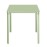 Bolero Adeline Steel Square Table 700mm Light Green
