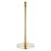 Bolero Flat Base Barrier Banner Posts Brushed Brass (2 Pack)