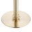 Bolero Flat Base Barrier Banner Posts Brushed Brass (2 Pack)