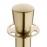 Bolero Flat Base Barrier Banner Posts Brushed Brass (2 Pack)