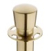 Bolero Flat Base Barrier Banner Posts Brushed Brass (2 Pack)