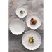 Olympia Bloom Scalloped Plates White 175mm (6 Pack)