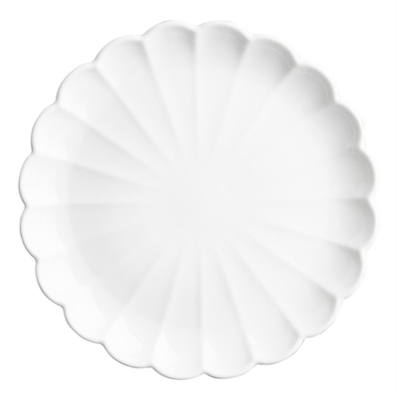 Olympia Bloom Scalloped Plates White 276mm (4 Pack)