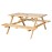 Bolero Elements Wooden Picnic Table & Bench Set 5ft
