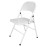Bolero Folding Metal Chairs White (4 Pack)