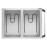 Buffalo Mobile Bain Marie Trolley 2x 1/1GN
