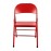 Bolero Folding Metal Chairs Red (4 Pack)