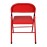 Bolero Folding Metal Chairs Red (4 Pack)
