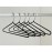 Commercial Hangers Heavy Duty Anti Slip Chrome Hangers (25 Pack)