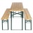 Bolero German Beer Bench and Table Set 1770x500mm