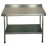 KWC DVS Stainless Steel Wall Table with Upstand 1200x650mm